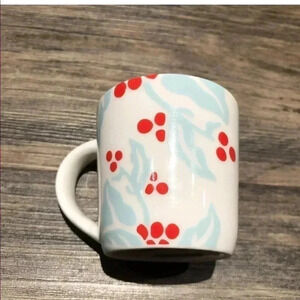 Starbucks 2018 Limited Edition Holiday Demi Espresso Mug - Cherry Flora NWT
